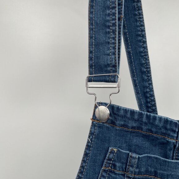 Dollhouse Womens Denim Short Overalls Blue Size 5 - Picture 5 of 9